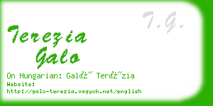 terezia galo business card